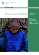 Rough sleeping (England): (Briefing Paper Number 02007)